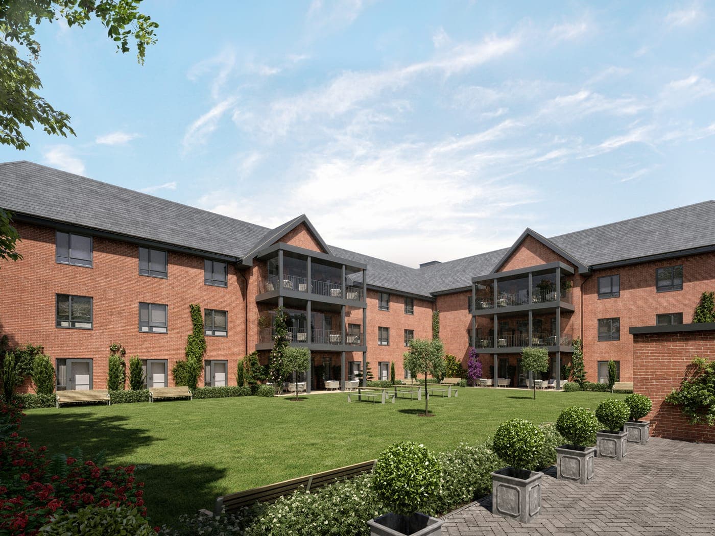 The garden at Horsham (CGI)